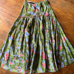 NWT Farm Rio SAMPLE Guava Maxi Skirt